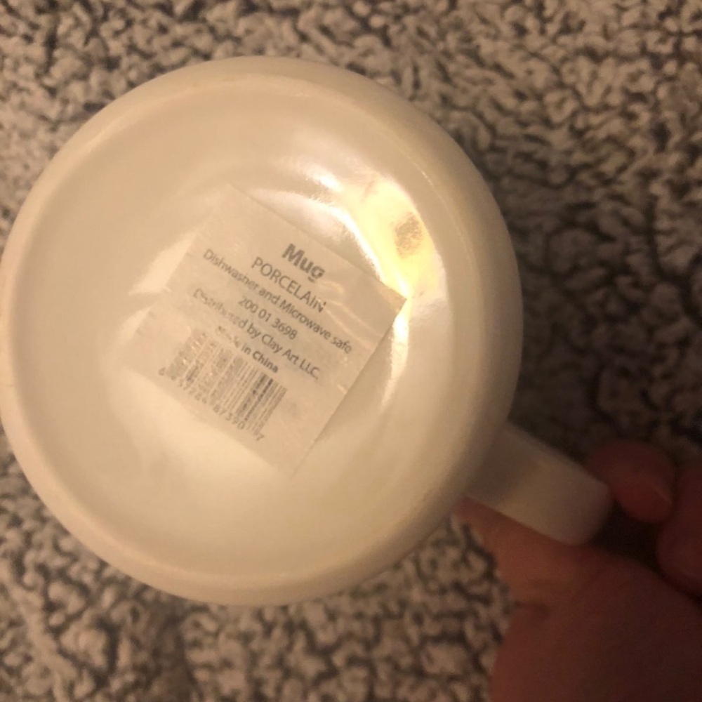 Target White and Black Monogram Mug - Picture 2 of 2